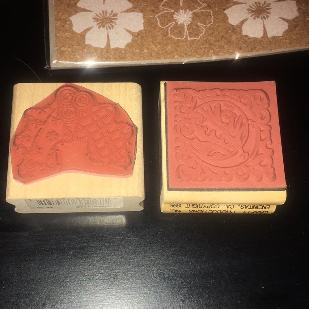 Craft supplies: 5 rubber stamps & accessories - Picture 13 of 16